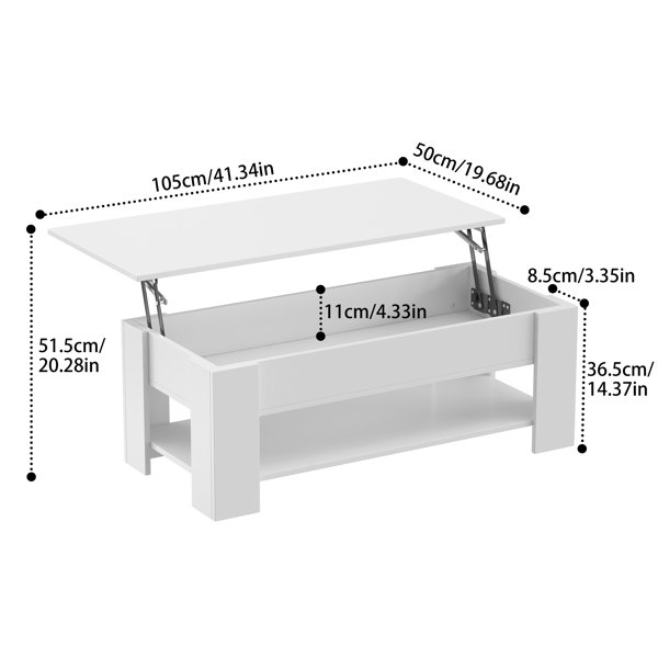Ebern Designs Kerstien Lift Top Coffee Table with Storage & Reviews